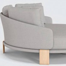 Chaise Para rea Externa Estofada Com Almofadas 